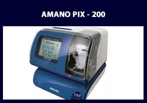 Amano pix 200 Clocking Machine